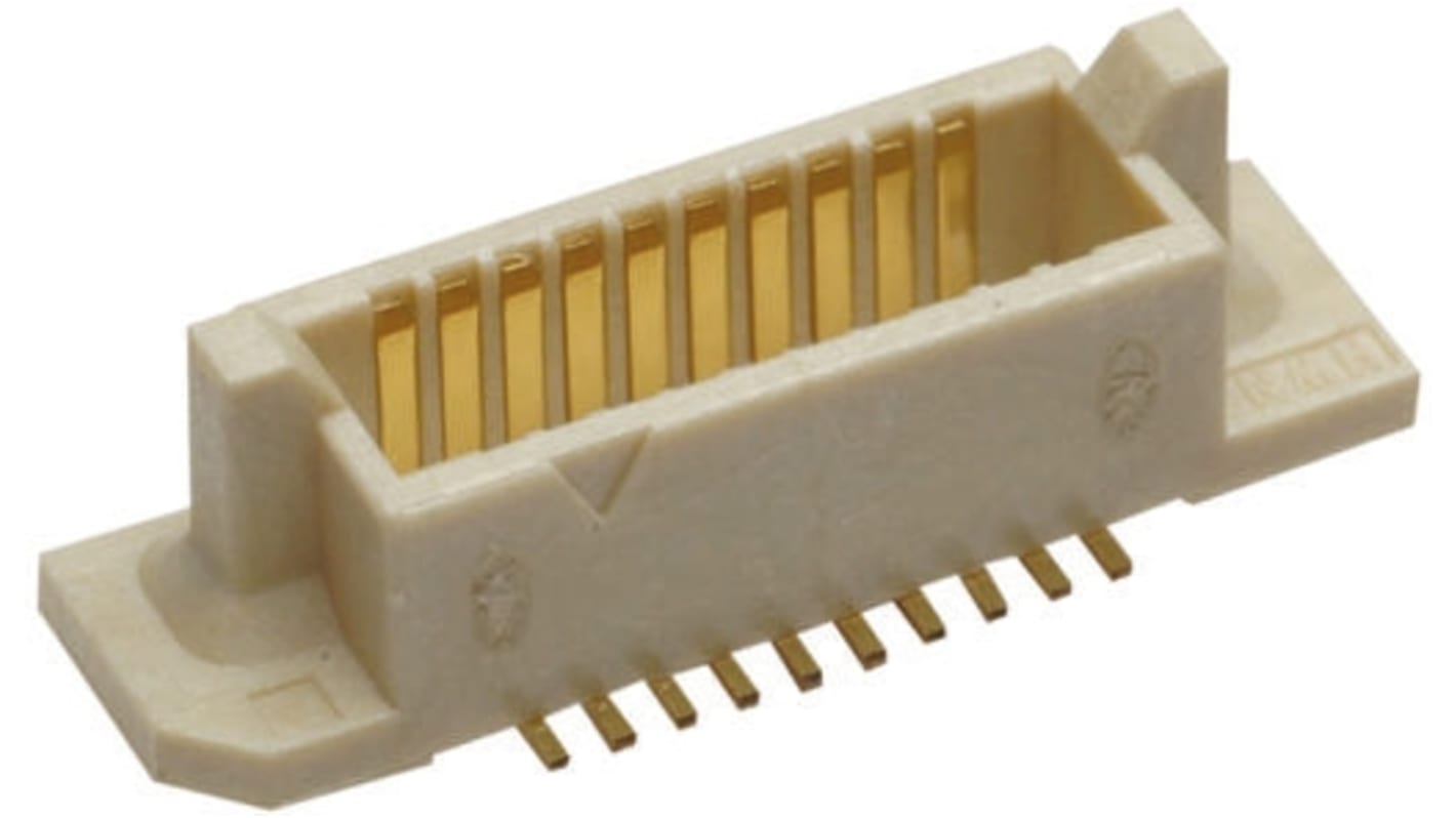 Gniazdo PCB 20 -pinowe 2 -rzędowe raster: 0.8mm Płyta-płyta Proste SMD