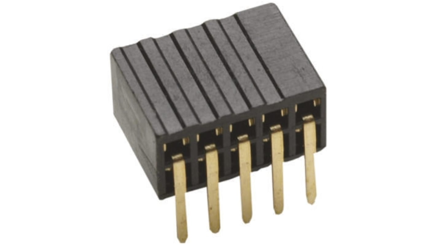 Gniazdo PCB 10 -pinowe 2 -rzędowe raster: 1.27mm Listwa gniazdowa Kąt Proste Przewlekany