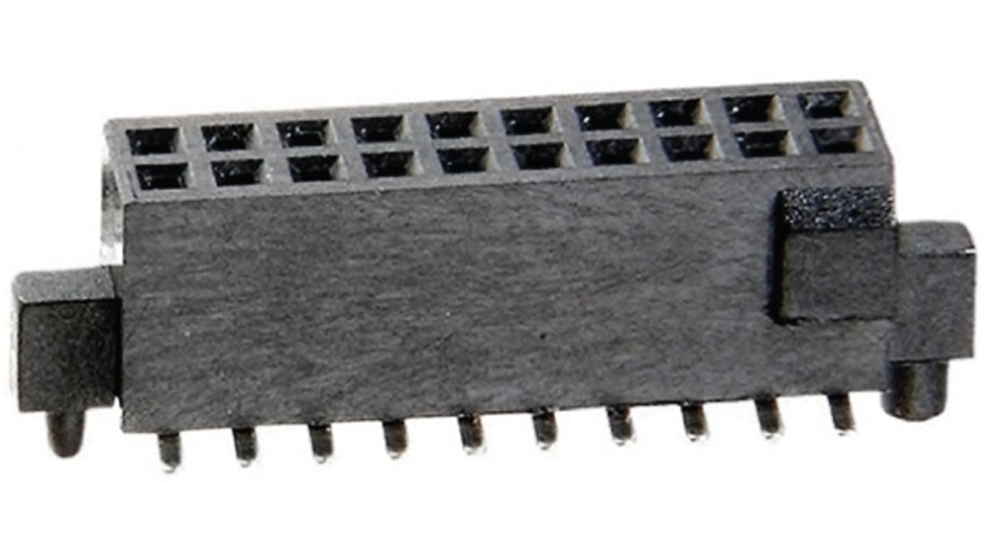 Gniazdo PCB 10 -pinowe 2 -rzędowe raster: 1.27mm Listwa gniazdowa Proste SMD
