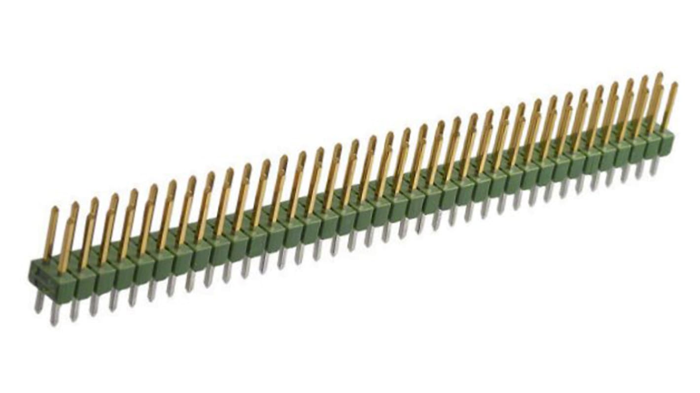 TE Connectivity ストレート ピンヘッダ 72極 2.54mm 2列, スルーホール実装