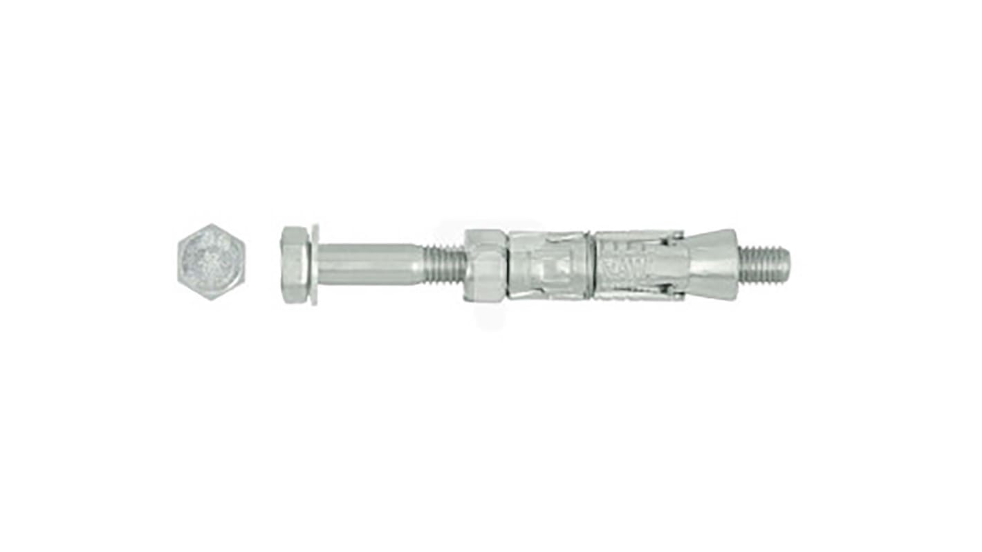 RawlPlug Steel Masonry Anchor M10 x 140mm, 16mm Fixing Hole