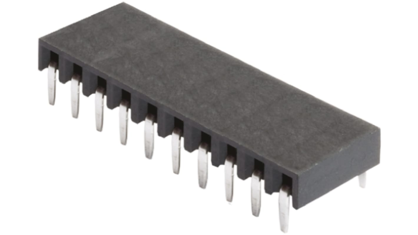 Gniazdo PCB 10 -pinowe raster: 2.54mm Listwa gniazdowa Kąt Proste Przewlekany