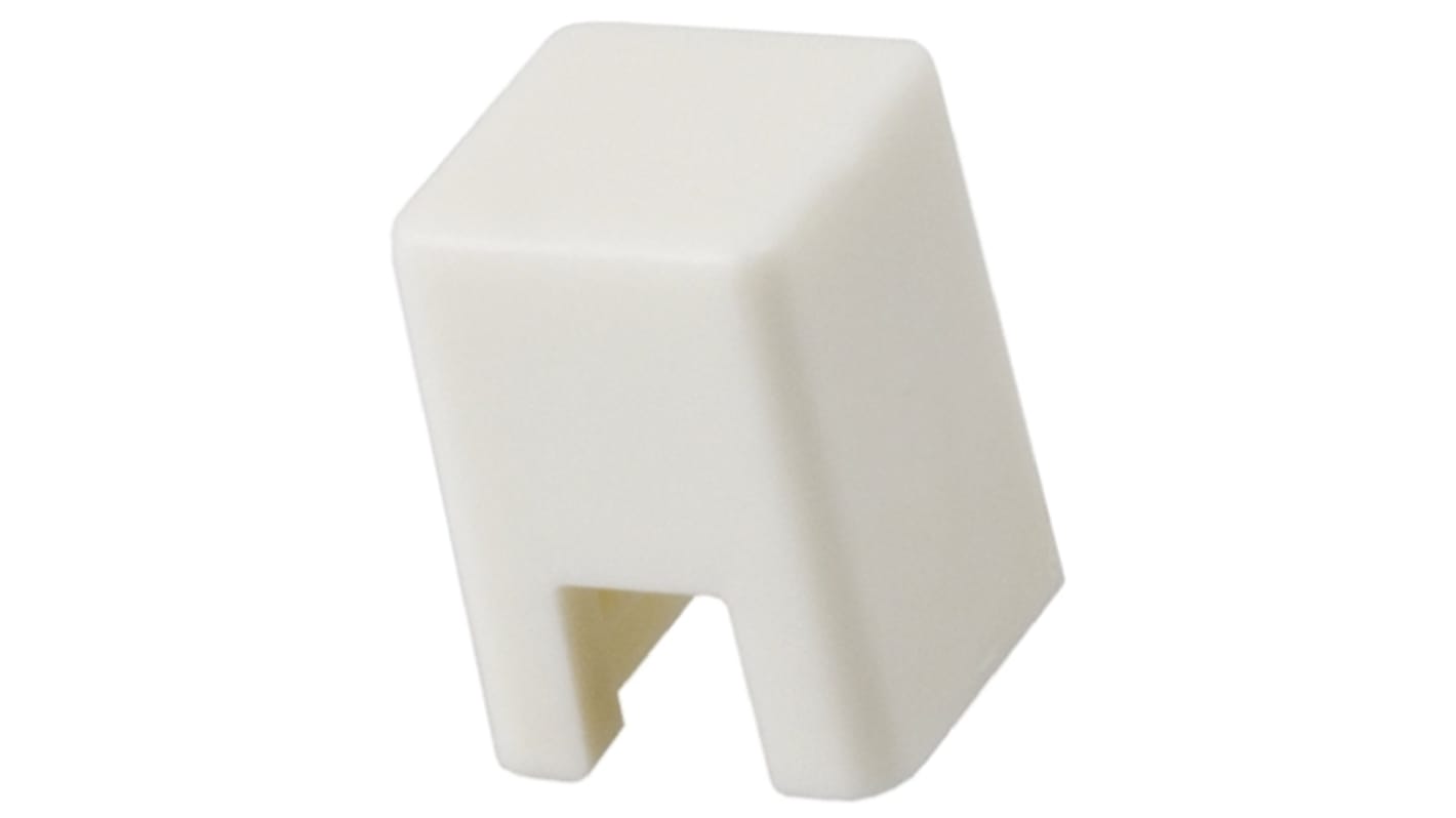 Tapa para interruptor táctil, blanca, para usar con Serie B3F-1000, serie B3F-3000, serie B3FS, serie B3W-1000