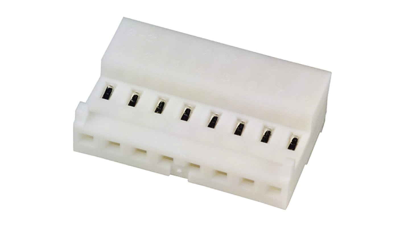 TE Connectivity IDC连接器, 母座, 8p, 2.54mm间距, 电缆安装, IDC端接, 直角, MTA-100系列