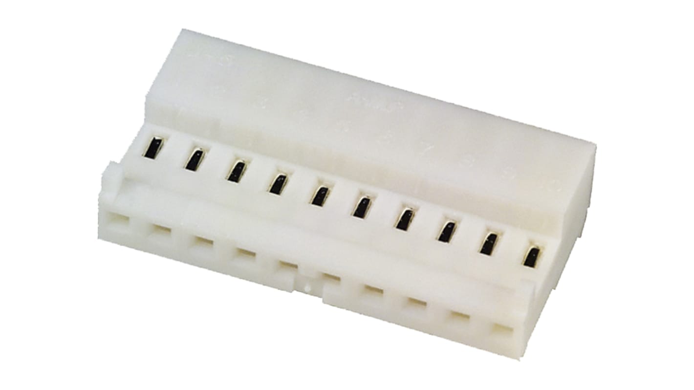 TE Connectivity 10-Way IDC Connector Socket for Cable Mount, 1-Row