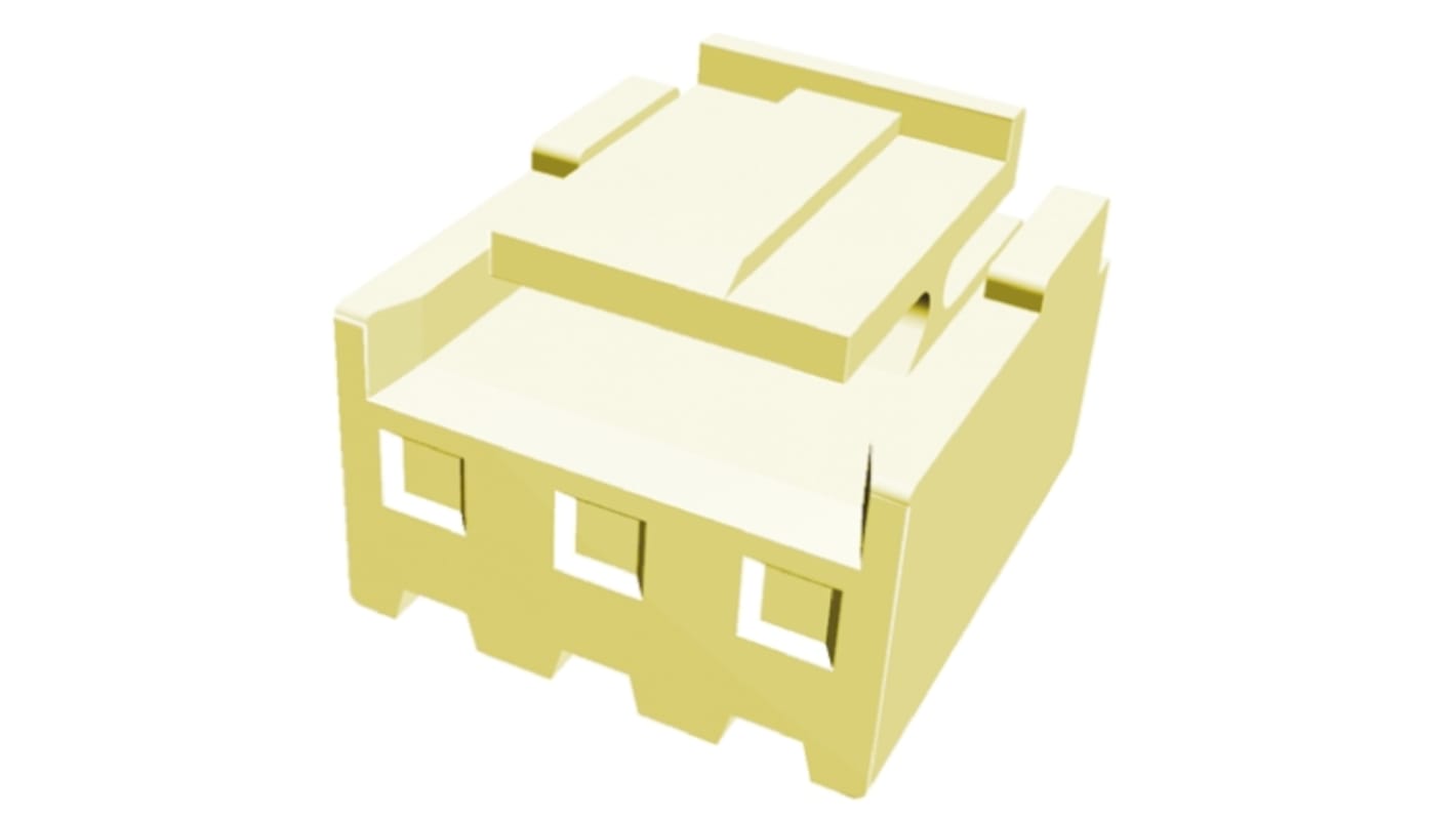 TE Connectivity, Economy Power Male Connector Housing, 3.96mm Pitch, 3 Way, 1 Row