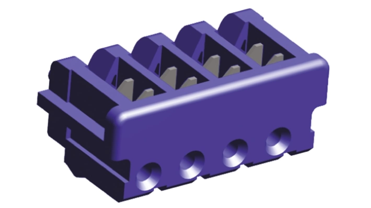 TE Connectivity 4-Way IDC Connector Socket for Cable Mount, 1-Row