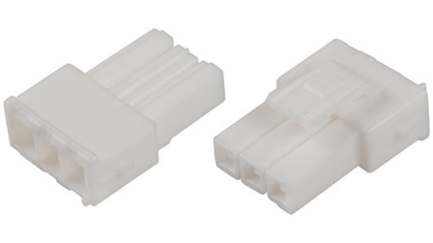 TE Connectivity, Power Double Lock Male Connector Housing, 3.96mm Pitch, 3 Way, 1 Row