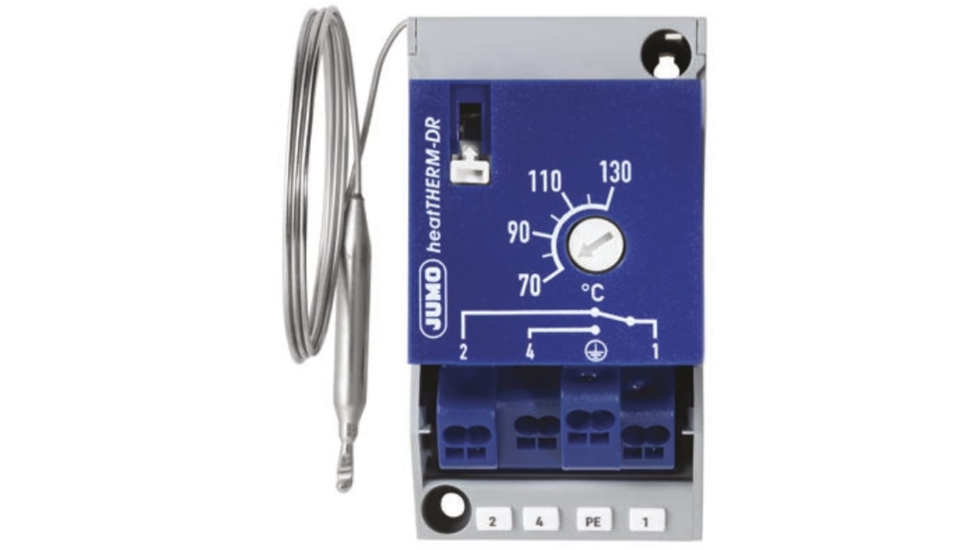 Termostato Capillare Jumo, +130°C max., NO/NC