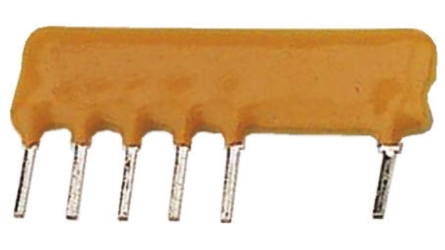 Vishay SIP直插排阻, 1kΩ, 5个电阻, 0.6W, 6个端子, ±0.1%容差, 共形外壳, ORN系列