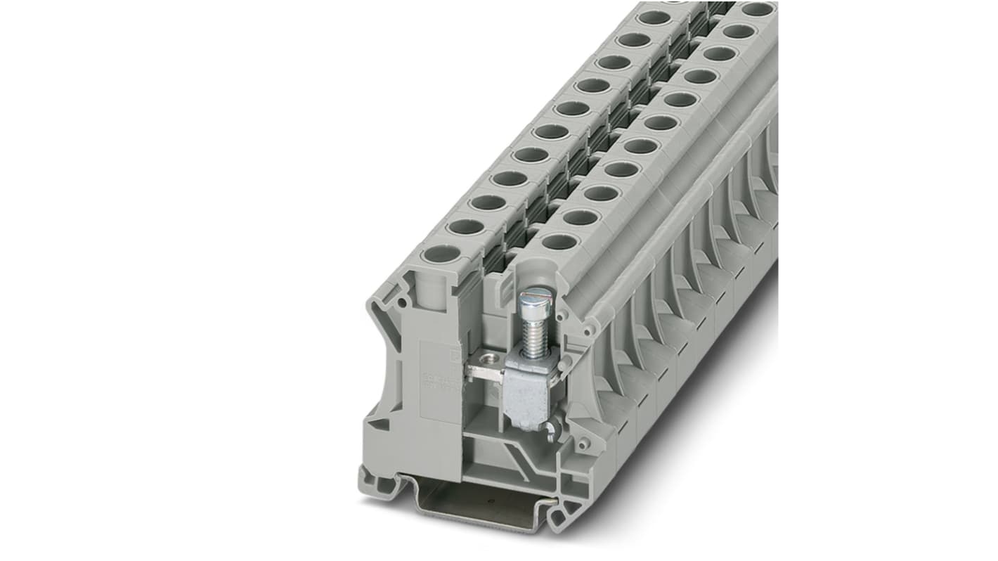 Phoenix Contact 3073827 UTI 16 Series Grey, 6 → 25mm², Single-Level, Screw Termination
