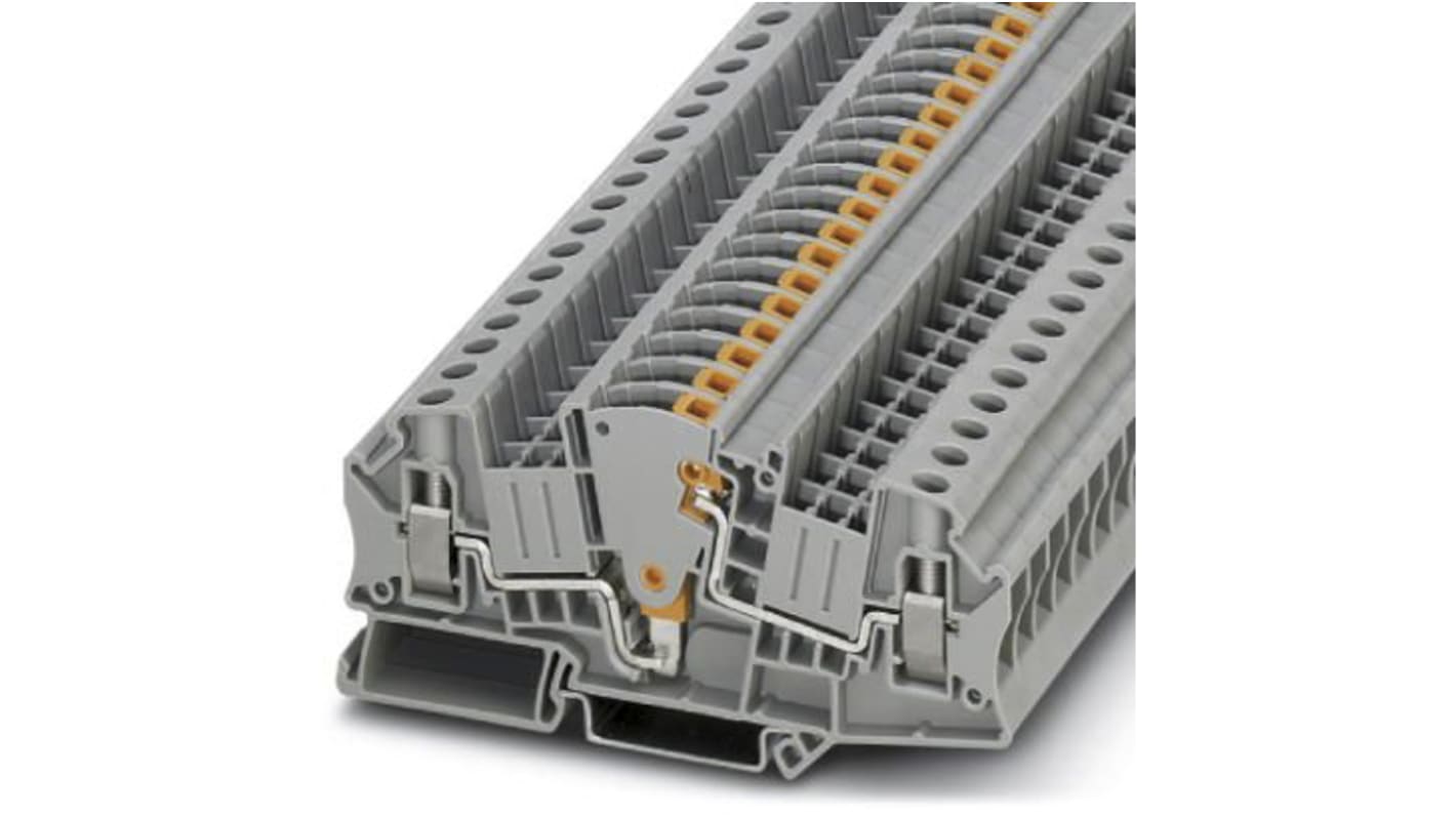 Phoenix Contact 3047400 UTME 6 Series Grey, 0.2 → 10mm², Single-Level, Screw Termination