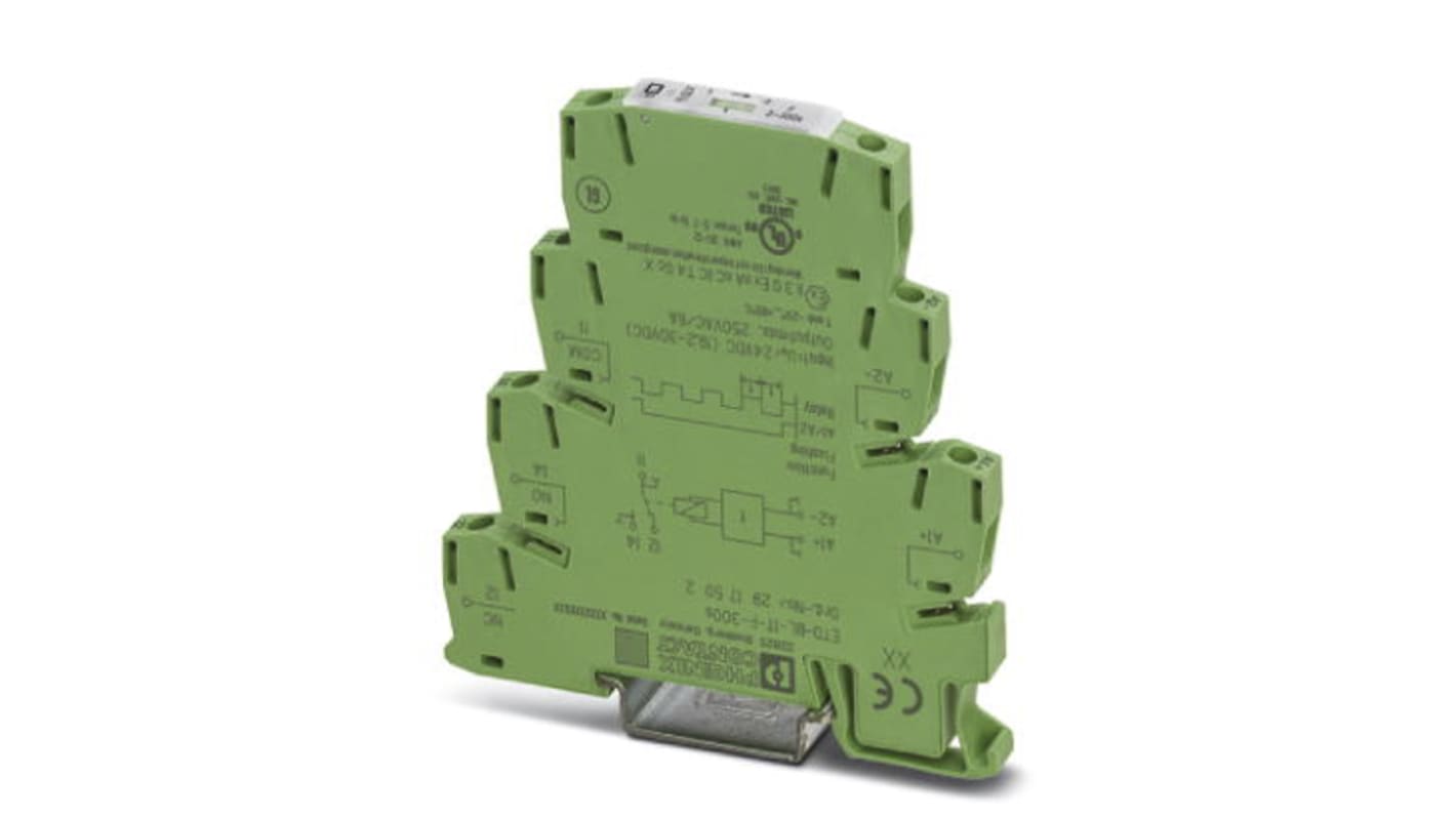 Phoenix Contact ETD-BL-1T-F-300S Series DIN Rail Mount Timer Relay, 19.2 → 30V dc, 1-Contact, 3 → 300s,