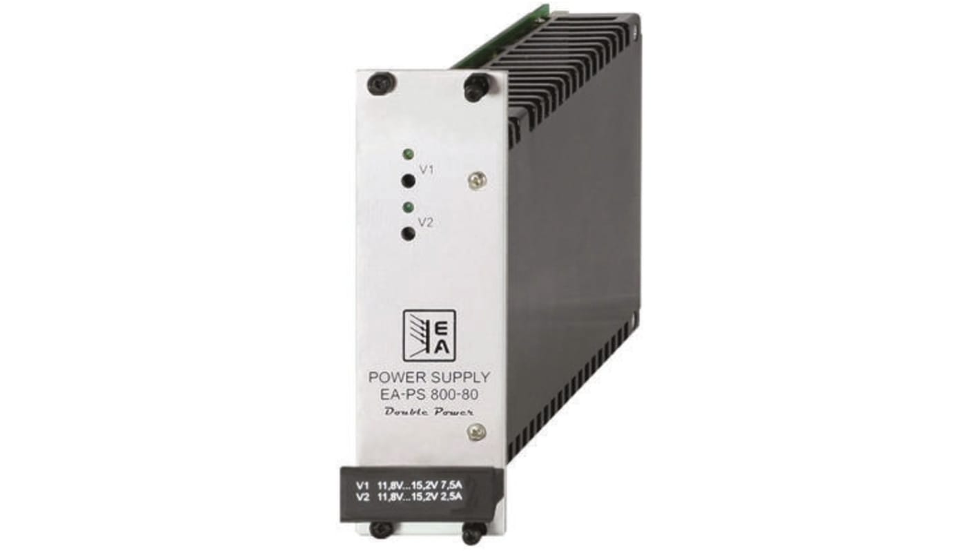 EA Elektro-Automatik Switching Power Supply, EA-PS 805-24-80 Double, 5 V dc, 24 V dc, 2.5 A, 16 A, 80W, Dual Output, 90