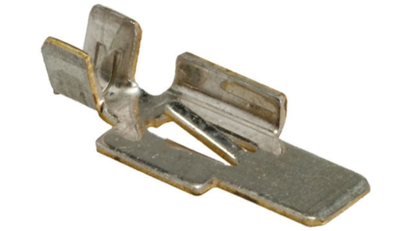 TE Connectivity Hermaphroditic Series Male Crimp Terminal, 22AWG Min, 18AWG Max