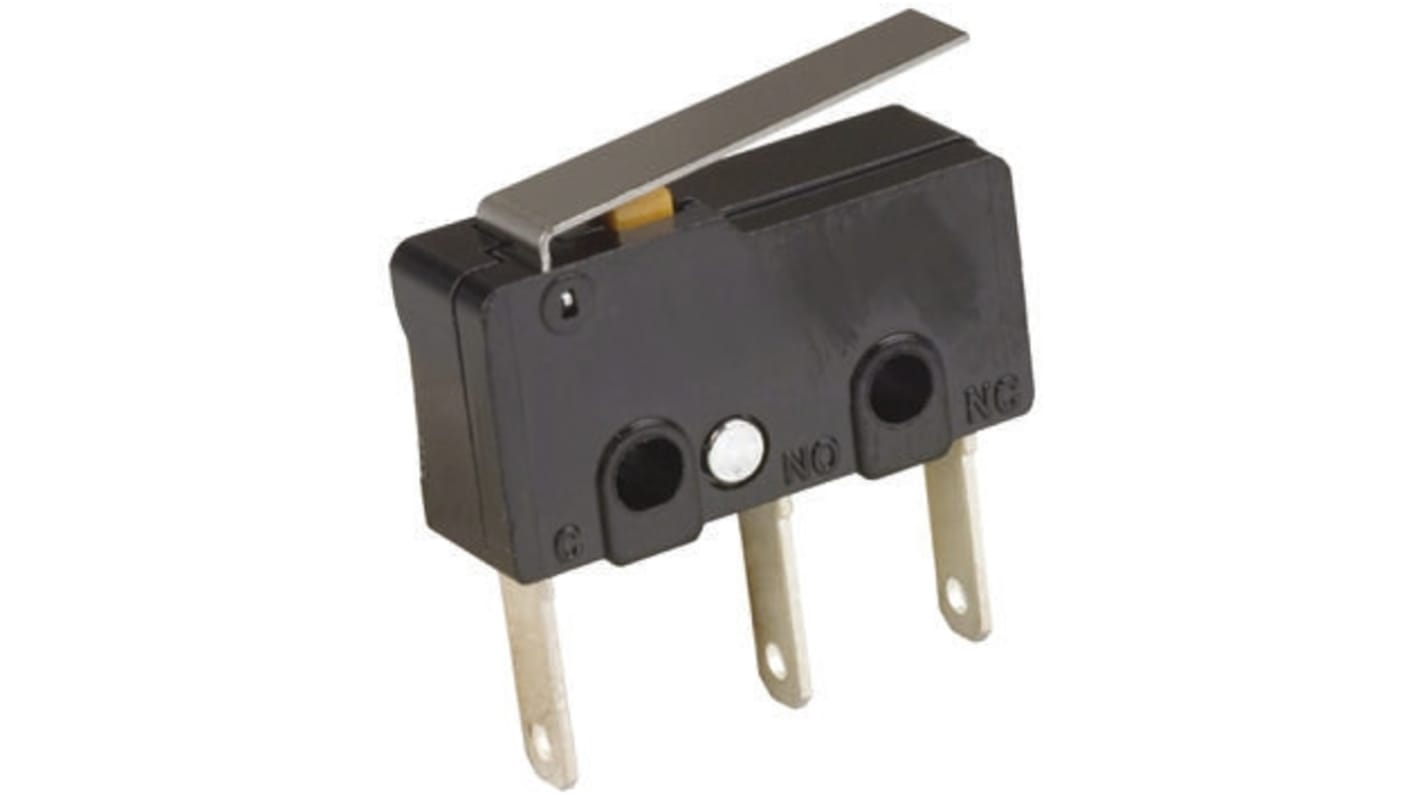 Microinterruttore, Omron, SPDT, 5 A a 125 V ca, IP40, con linguetta