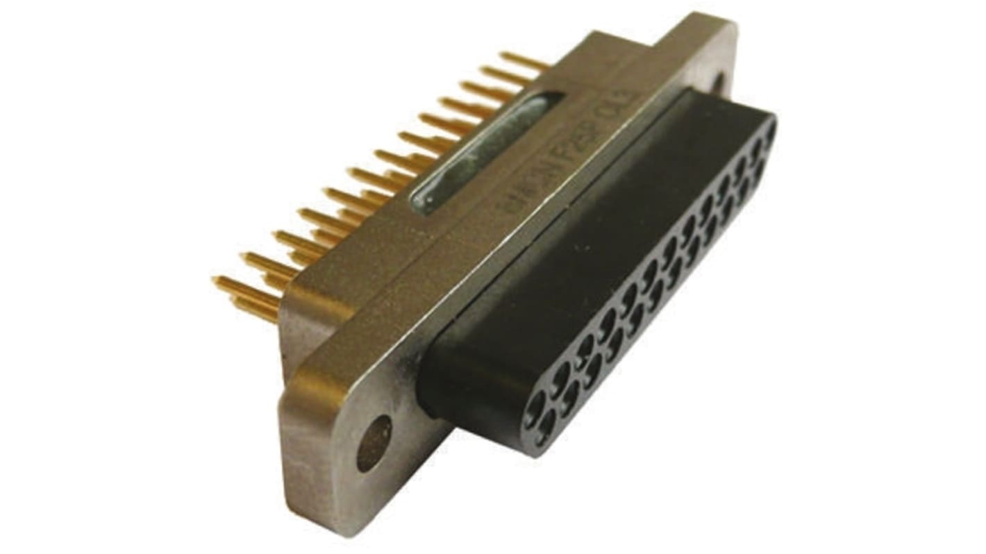 Souriau Sunbank by Eaton 8MCNF 25 Way Through Hole D-sub Connector Plug, 2.0mm Pitch