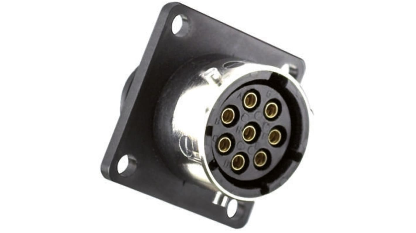 Souriau Sunbank by Eaton Circular Connector, 3 Contacts, Flange Mount, Plug, Female, IP65, UTG Series