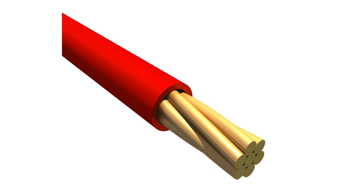 Fils de câblage Alpha Wire UL11028, Ecogen Ecowire, 0,08 mm², Rouge, 28 AWG, 30m, 600 V