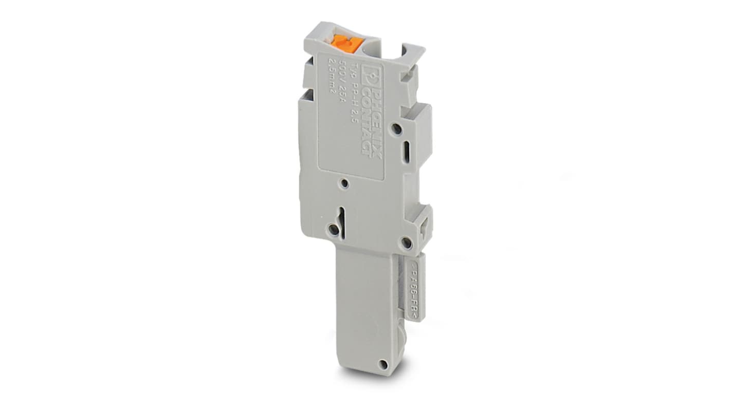 Phoenix Contact, PP-H 2.5/ 1, 1 Way, Pluggable Terminal Block, Plug, Push In Termination, 3209866