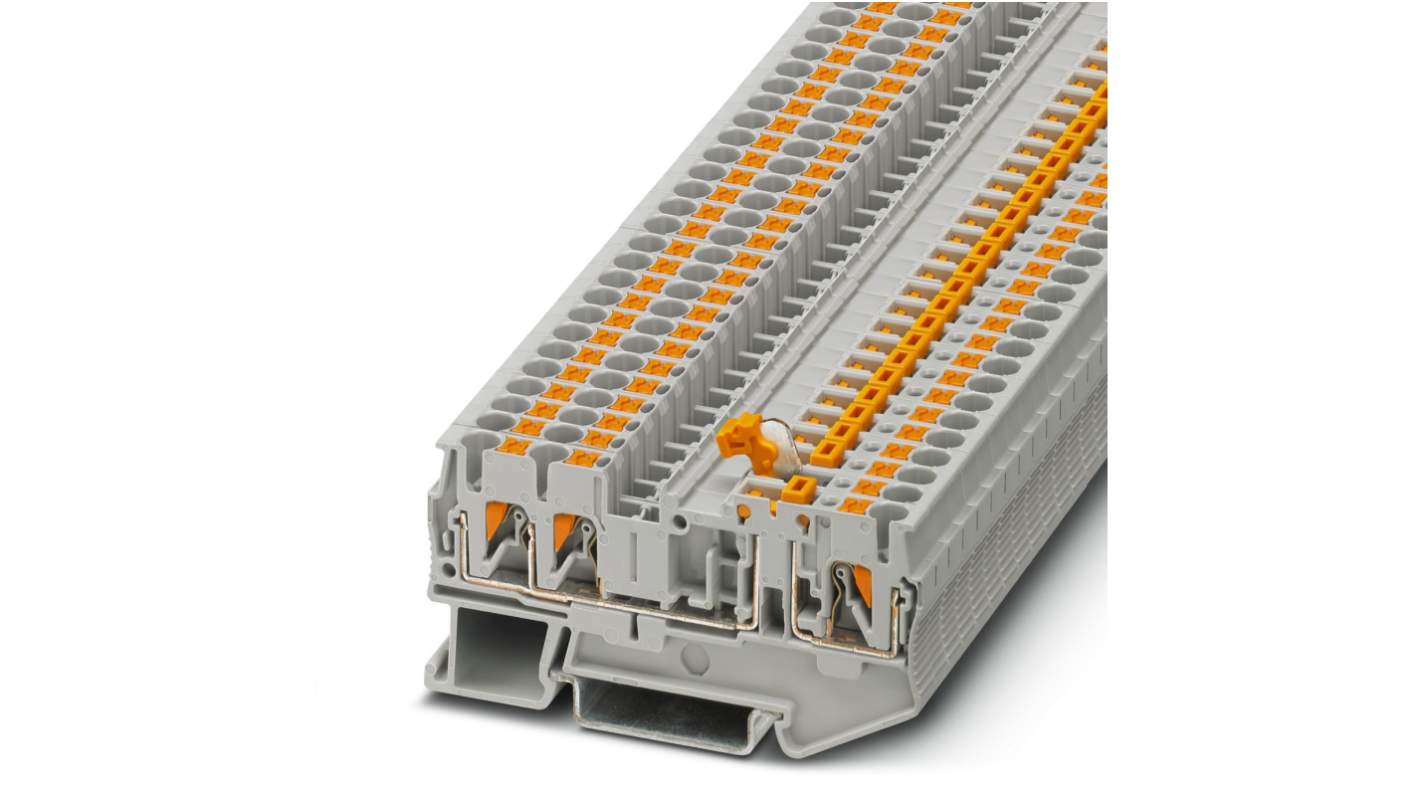 Phoenix Contact 3210169 PT 2.5-TWIN-MT Series Grey, 0.14 → 4mm², Single-Level, Push In Termination