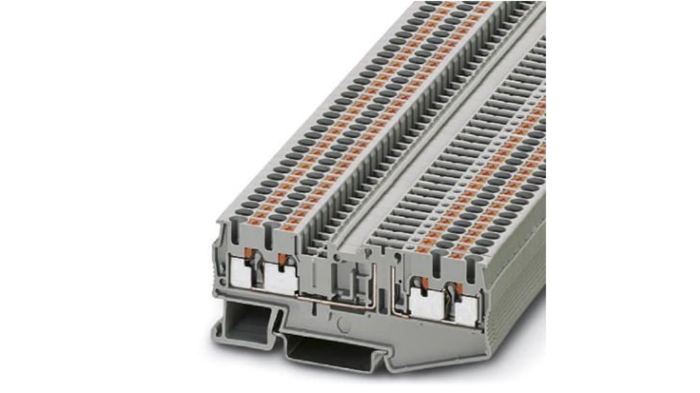 Phoenix Contact PT 2.5-QUATTRO-TG Series Grey Disconnect Terminal Block, 0.14 → 4mm², Single-Level, Push In