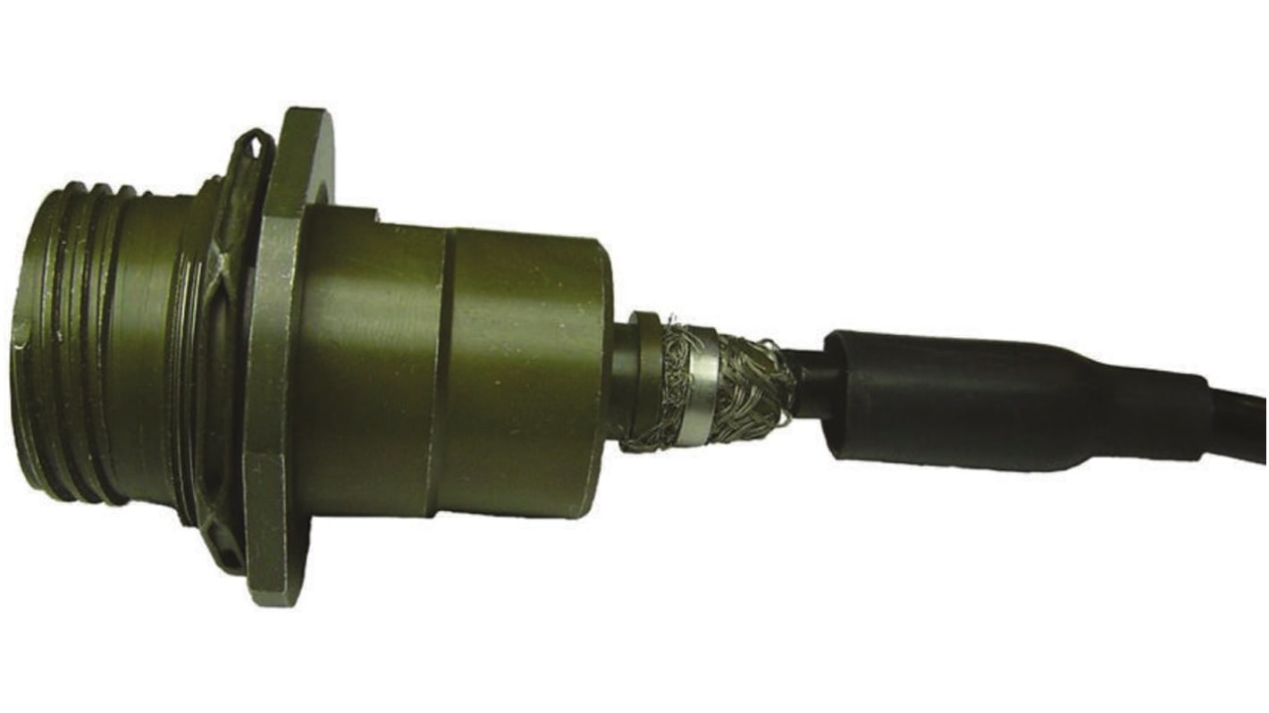 Amphenol Socapex RJFTV Series Female RJ45 Connector, Jam Nut, Cat5e, 360° EMI Shield Straight 1 Port 8 -Way