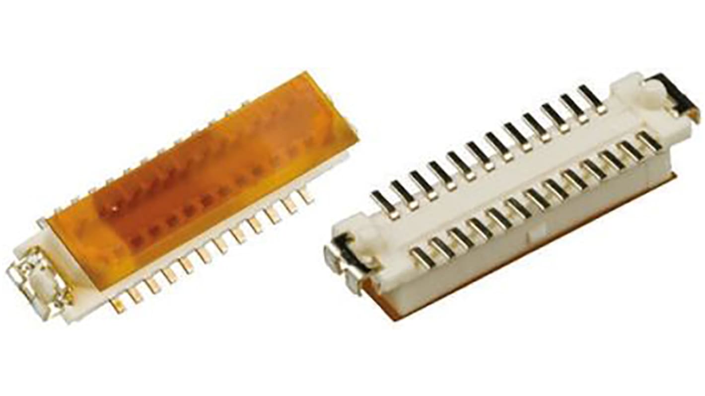 Conector hembra para PCB Hirose serie DF9, de 31 vías en 2 filas, paso 1mm, 150 V, 500mA, Montaje Superficial, para