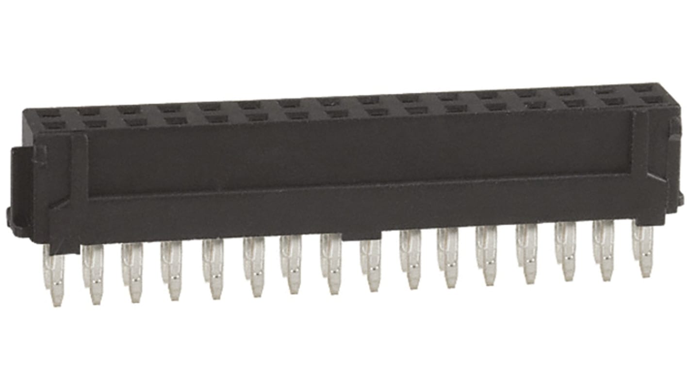 Hirose DF11 Series Straight Through Hole PCB Header, 32 Contact(s), 2.0mm Pitch, 2 Row(s), Shrouded