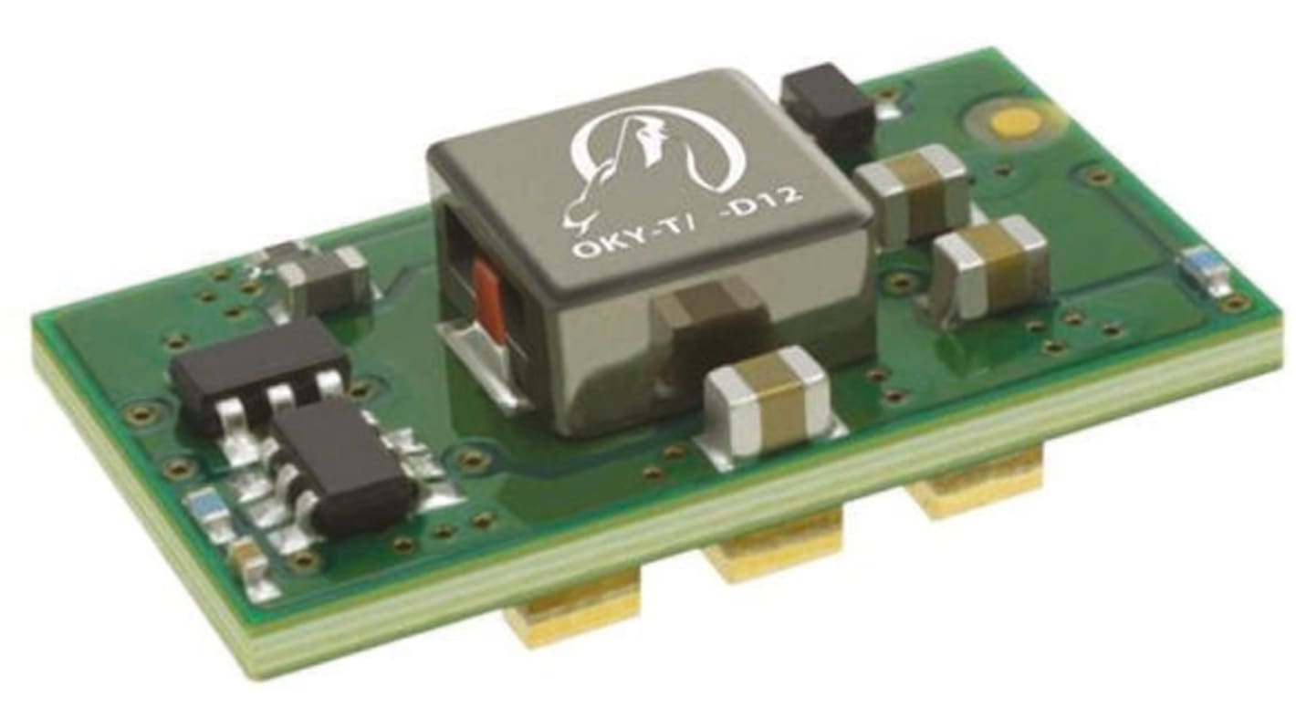Murata Power Solutions OKY Non-Isolated DC-DC Converter, 0.75 → 5.5V dc/ 3A Output, 8.3 → 14 V dc Input,