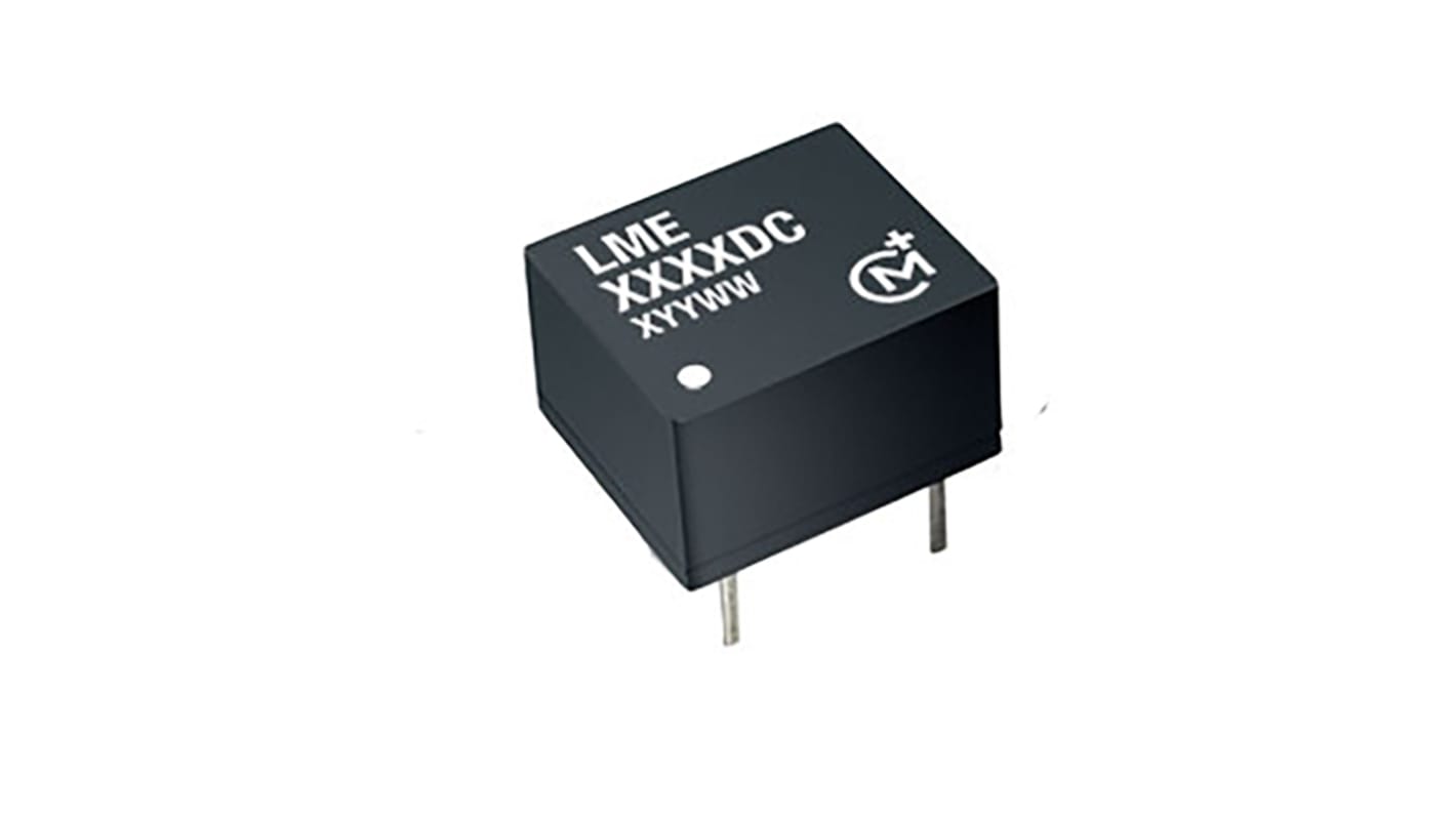 Murata Power Solutions LME DC-DC Converter, 5V dc/ 50mA Output, 4.5 → 5.5 V dc Input, 0.25W, Through Hole, +70°C