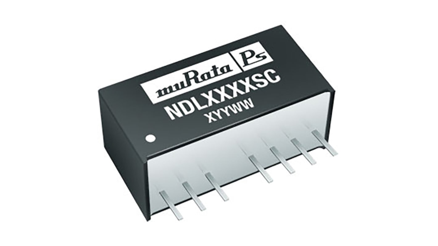 Murata Power Solutions NDL DC-DC Converter, 5V dc/ 400mA Output, 9 → 18 V dc Input, 2W, Through Hole, +85°C Max