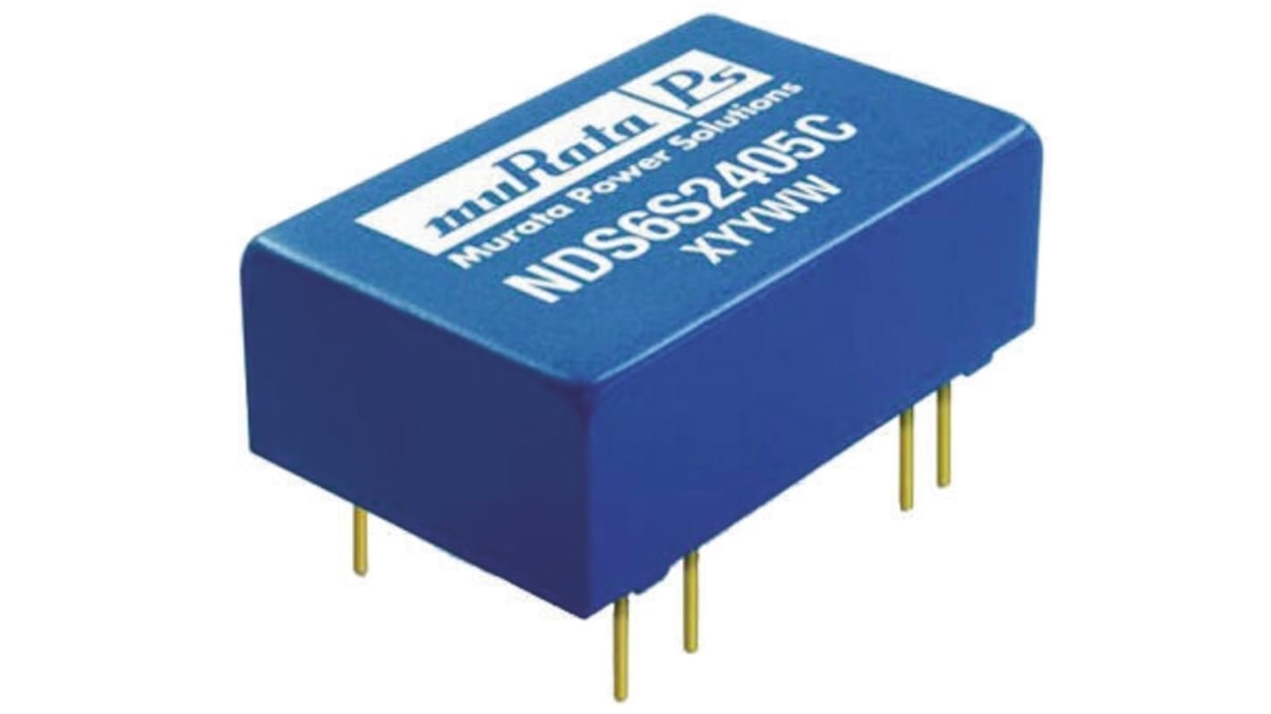Murata Power Solutions NDS6 DC-DC Converter, 5V dc/ 1.2A Output, 18 → 36 V dc Input, 6W, Through Hole, +85°C Max