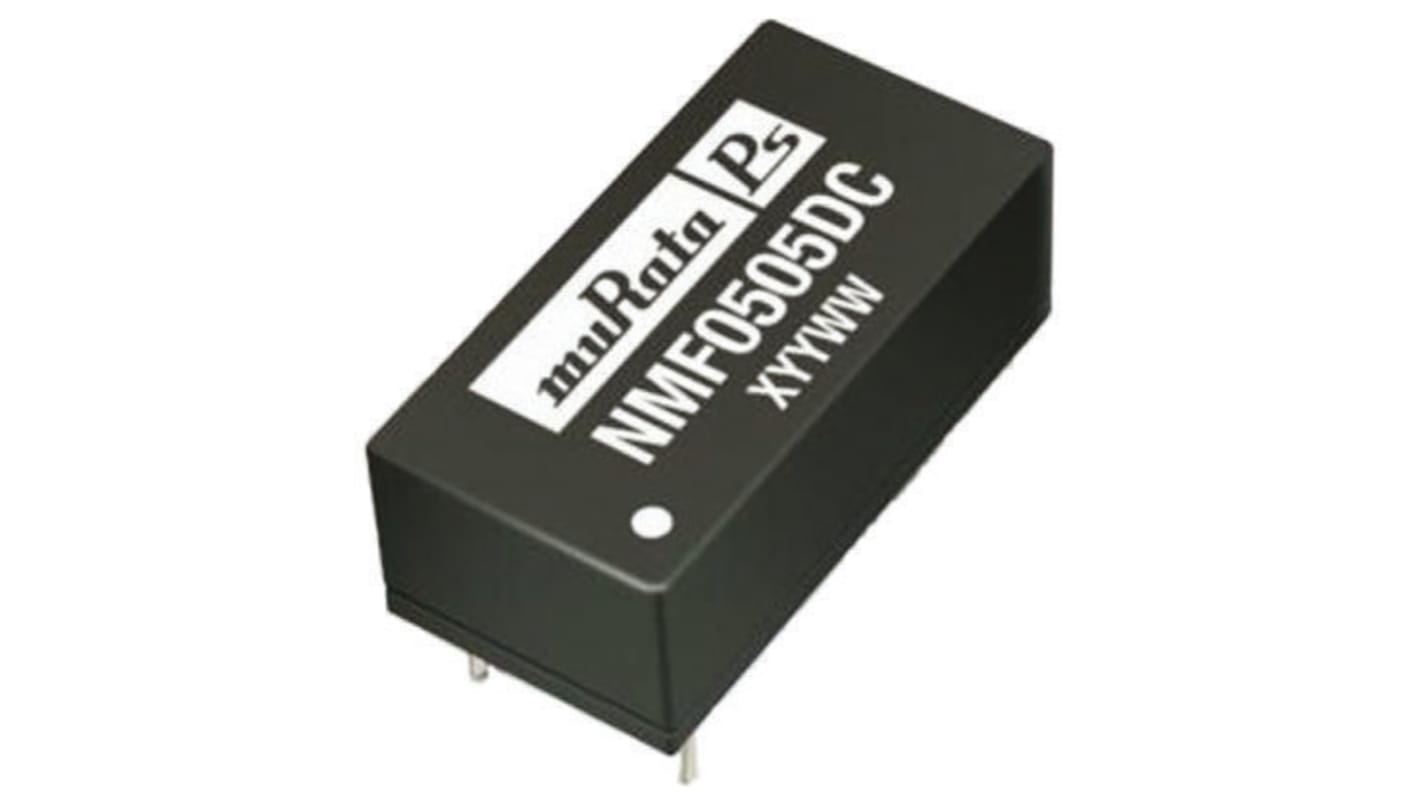 Murata Power Solutions NMF DC-DC Converter, 5V dc/ 100mA Output, 4.75 → 5.25 V dc Input, 0.5W, Through Hole,