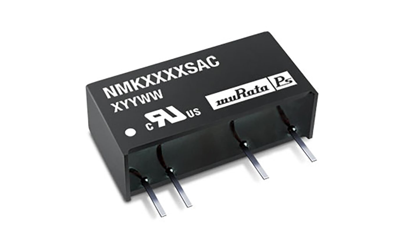 Murata Power Solutions NMK DC-DC Converter, 9V dc/ 222mA Output, 10.8 → 13.2 V dc Input, 2W, Through Hole, +85°C