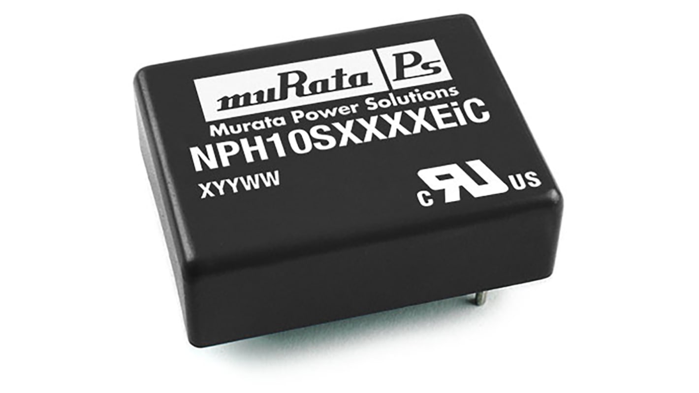 Murata NPH10S DC/DC-Wandler 10W 24 V dc IN, 5V dc OUT / 1.96A 1.5kV dc isoliert