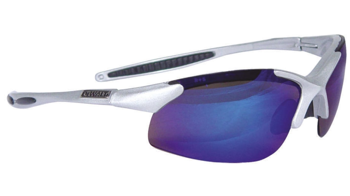 DeWALT Infinity Blue Mirror UV Safety Glasses, Blue Polycarbonate Lens