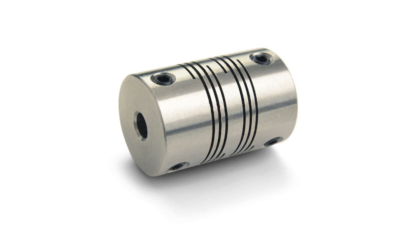 Ruland Beam Coupling, 38mm Outside Diameter, 14mm Bore, 57.2mm Length Coupler