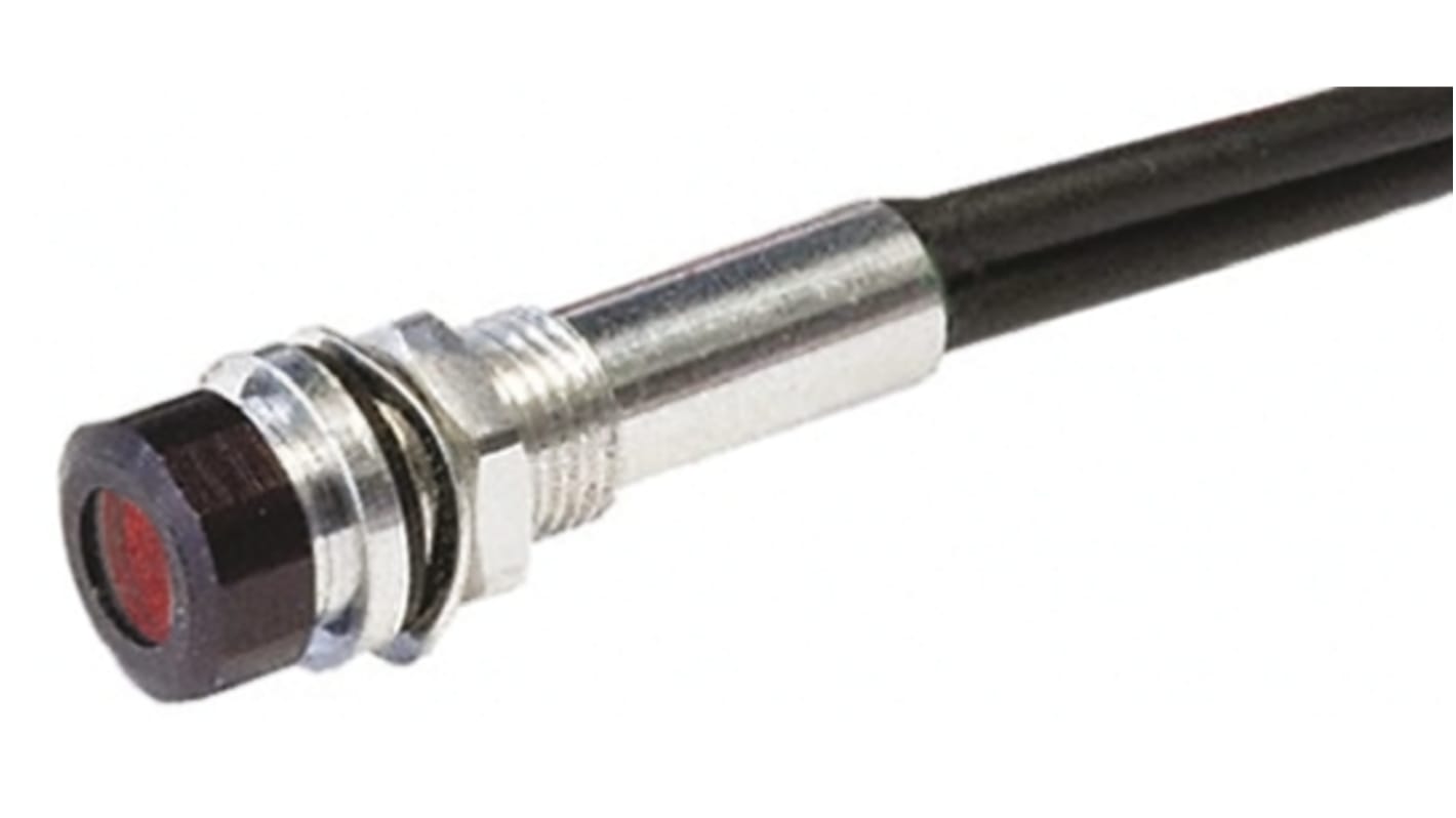 Oxley パイロットランプ, 1.9V dc, 赤, 実装ホールサイズ:5mm, OXL/MIL50/FL30/AlGaAs Red