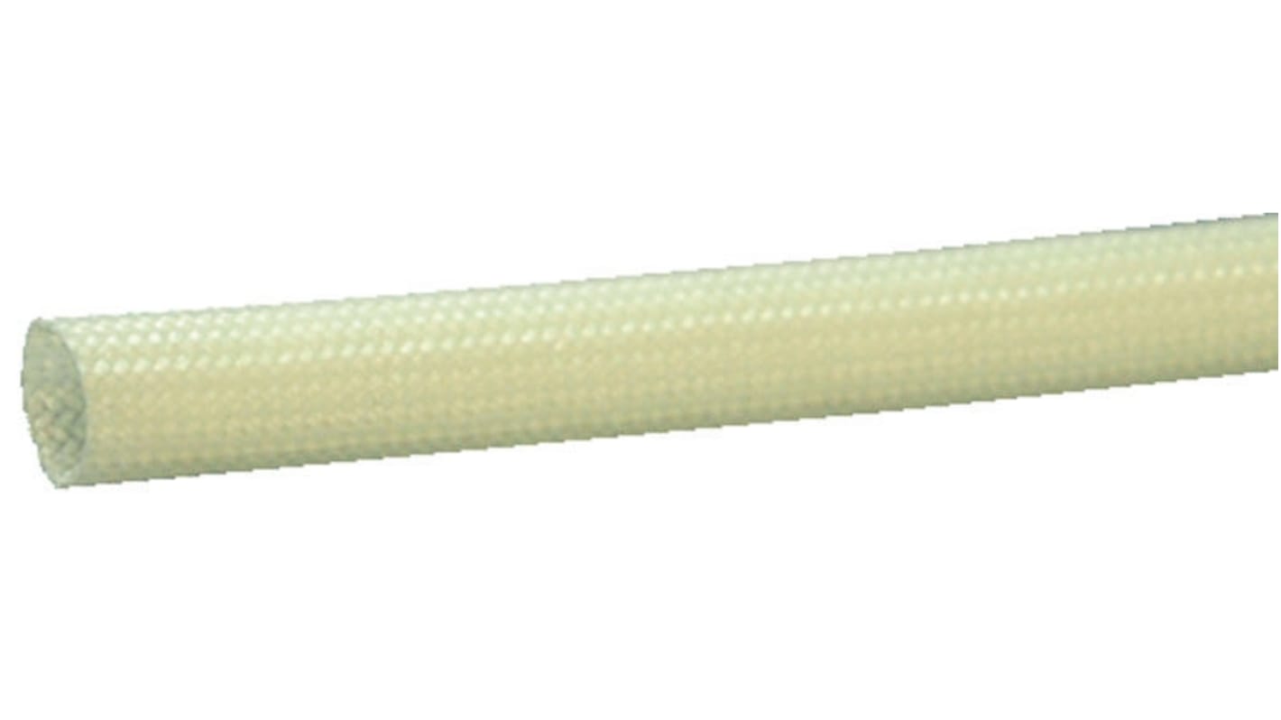 日星電気 ケーブルシールド 6mm 白 シリコン上塗りファイバーガラス, SSG-2 6.0 White 1M