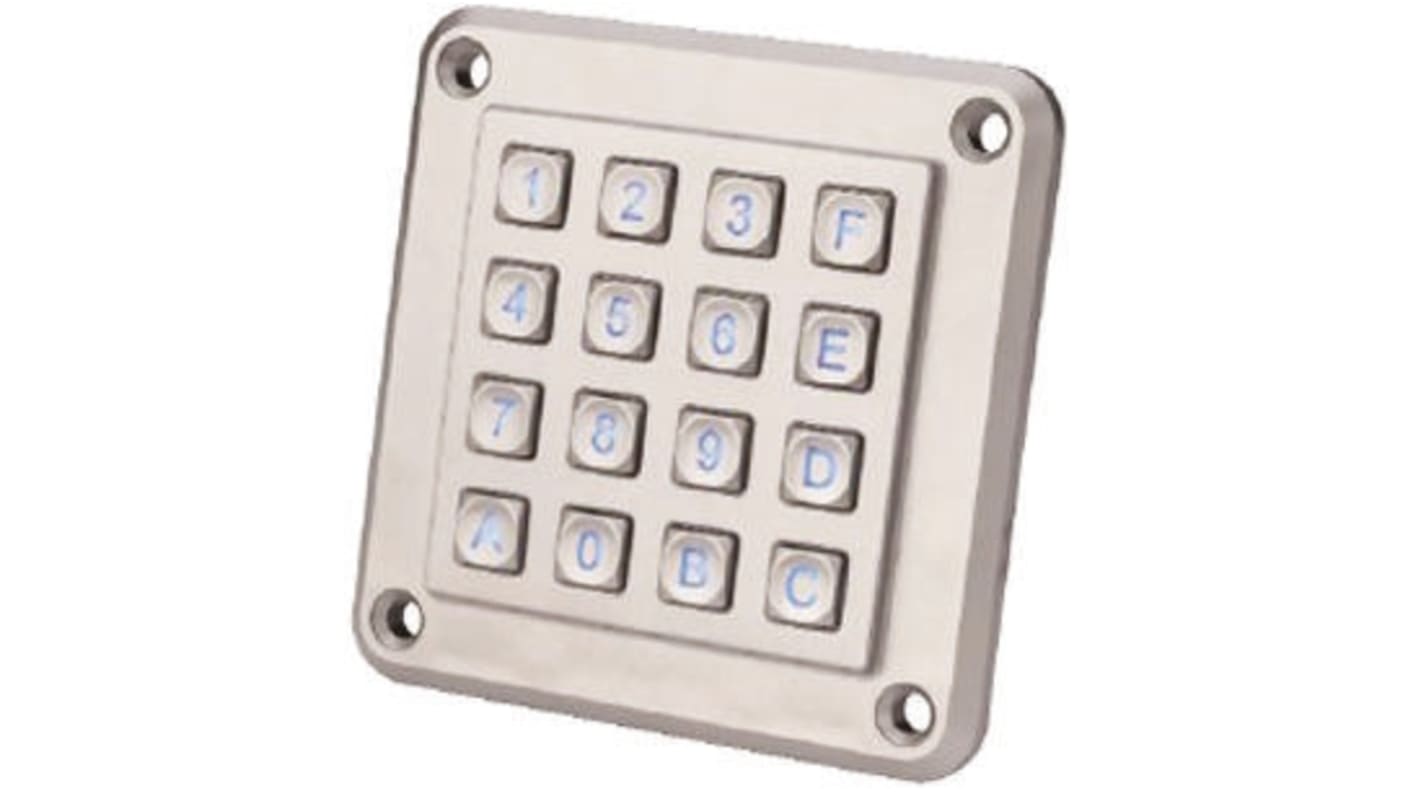 EOZ IP67 16 Key ABS Illuminated Keypad