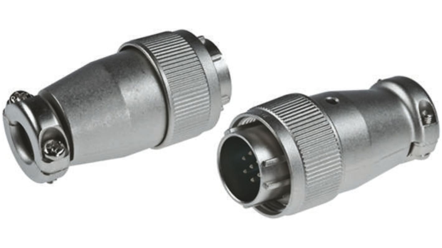 JAE Circular Connector, 5 Contacts, Cable Mount, Miniature Connector, Plug, Male, SRCN Series