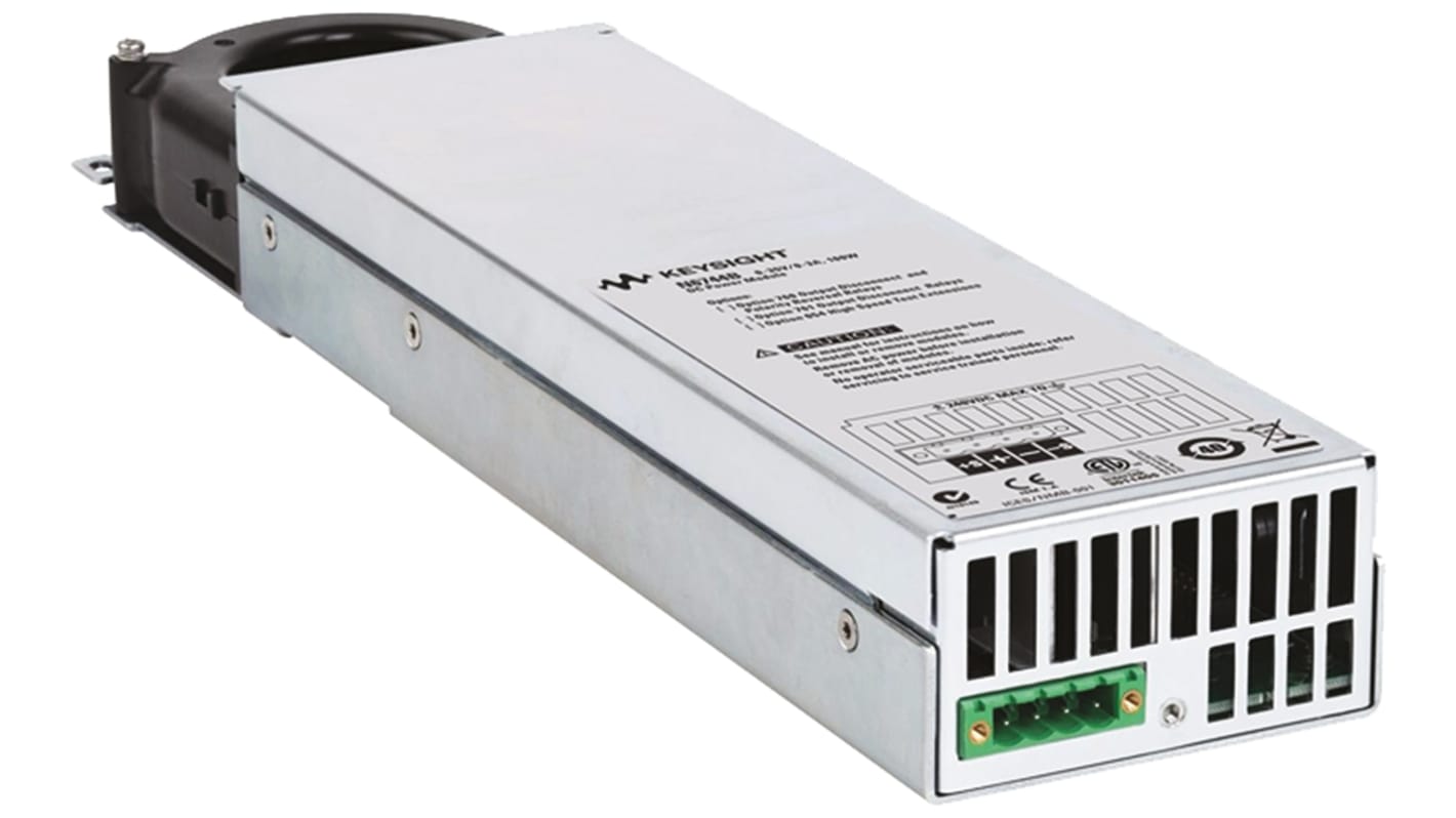 Keysight Technologies 100W直流电源模块, 0 → 35V, 3 A, 800mA输出, 1输出, 1 U, 2屏显示, N6700系列, N6744B