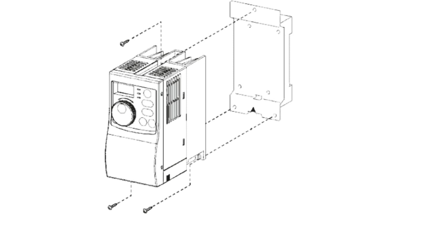 Mitsubishi Mounting Kit for Use with FR-S500 Series, 136.7mm Length