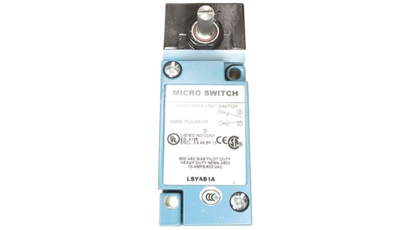 Honeywell 行程开关, 最大直流250V, 最大交流600V, 最大10A, IP67, 常开/常闭, HDLS系列