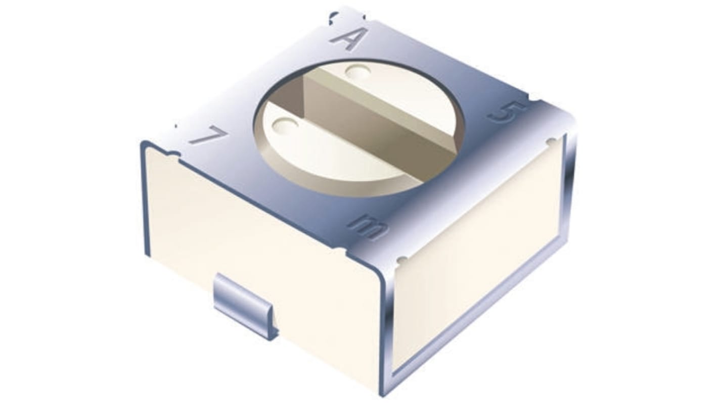 Bourns 3312 1-Gang SMD Trimmer-Potentiometer, Einstellung von oben, 500kΩ, ±20%, 0.1W, J-Schraubkloben, L. 2.5mm