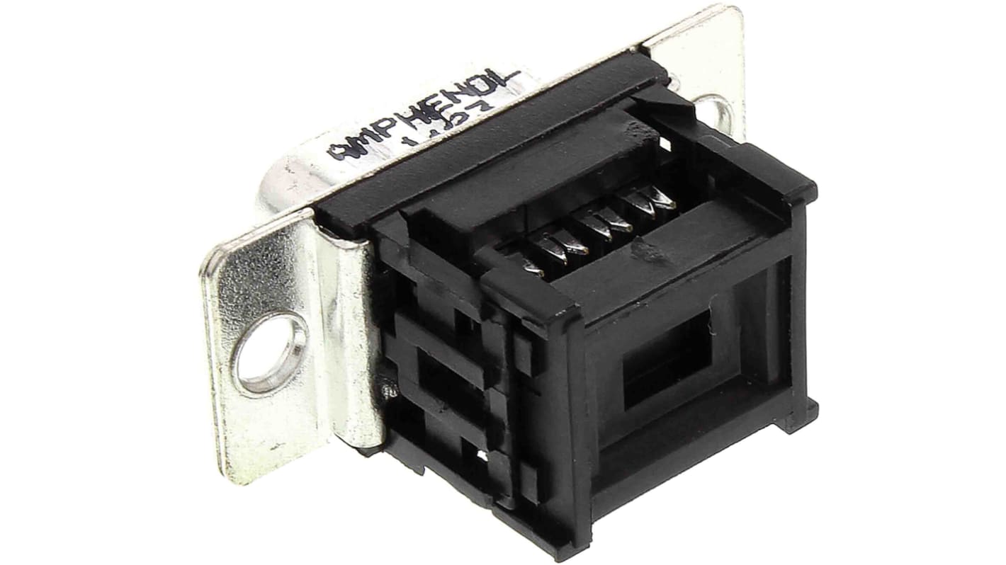 Amphenol ICC DFR 37 Way Right Angle Cable Mount D-sub Connector Plug, 2.77mm Pitch