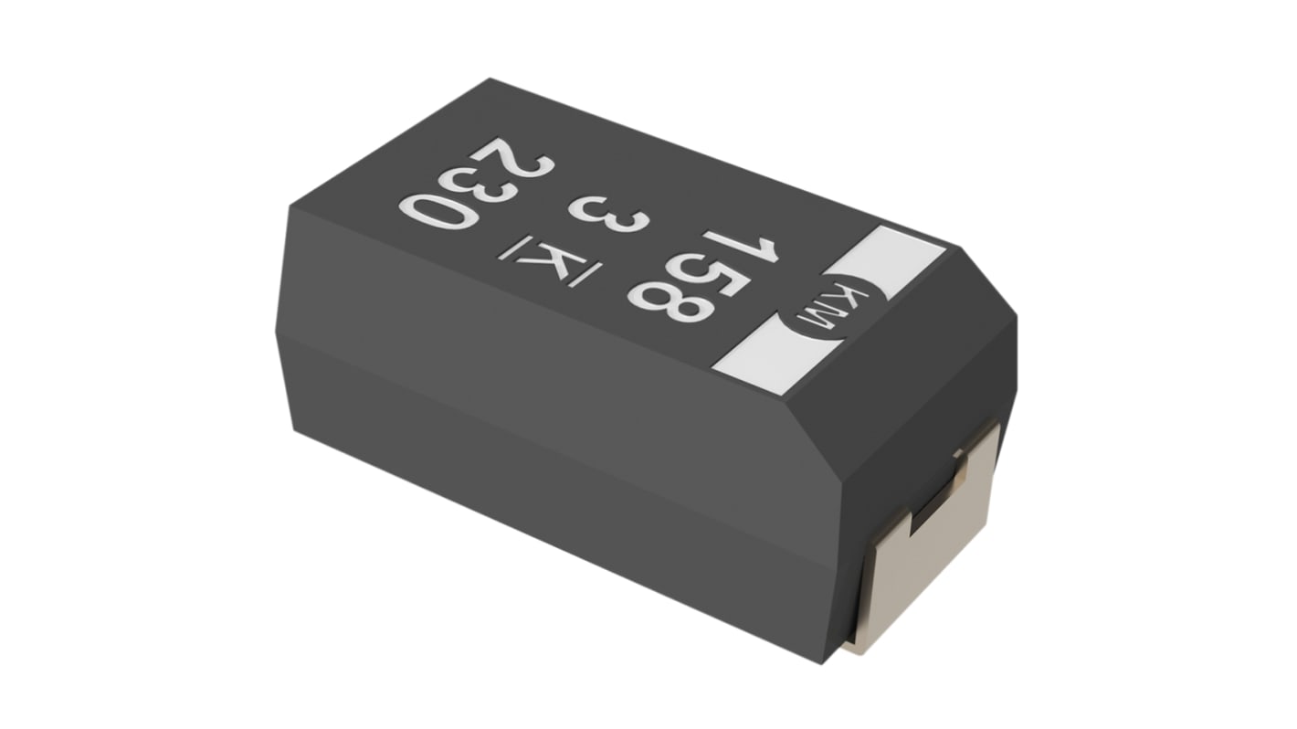 KEMET 470μF Polymer Tantalum Capacitor 6.3V dc, T530 Series