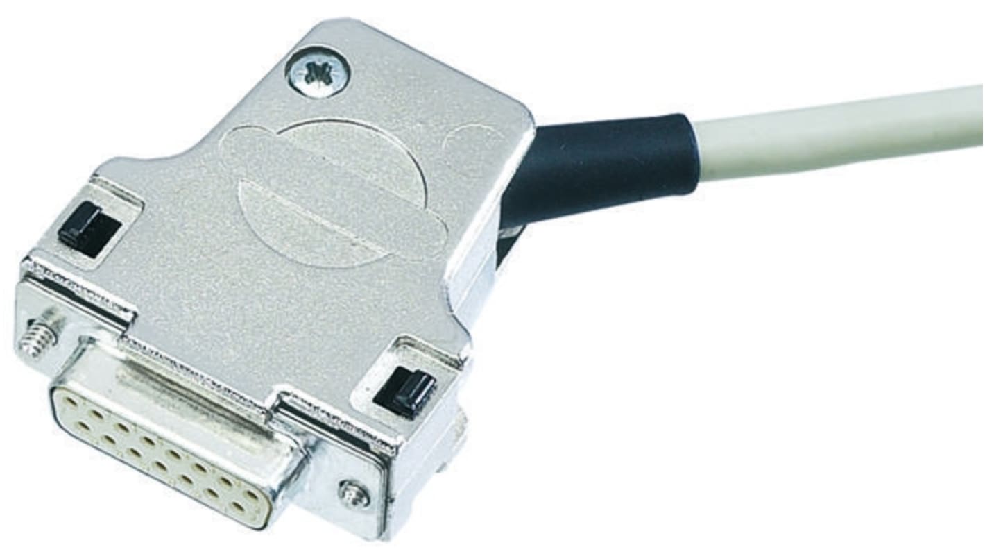 HARTING D-Sub Series Metal Right Angle D Sub Backshell, 25 Way, Strain Relief
