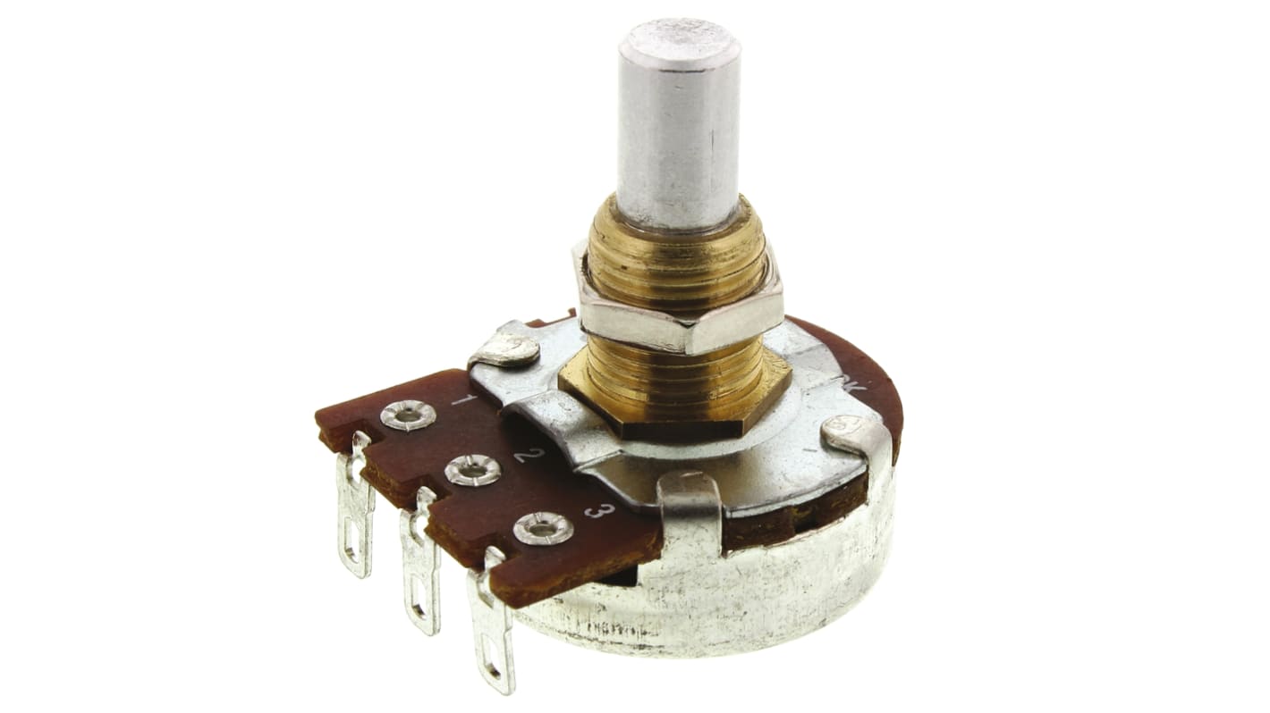 Bourns PDB241-GTR 250kΩ Rotary Potentiometer 1-Gang Panel Mount, PDB241-GTR02-254A2